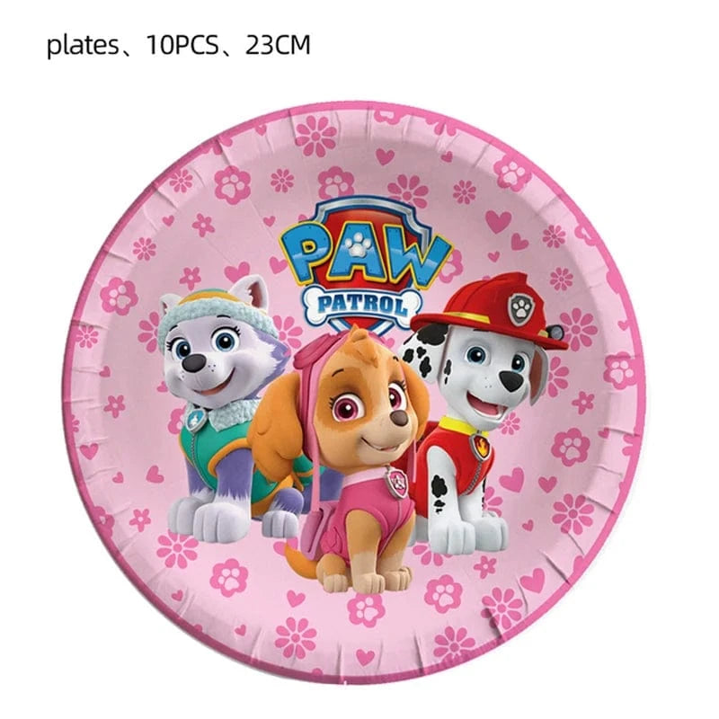 Assiette Pat Patrouille : Stella Everest et Marcus