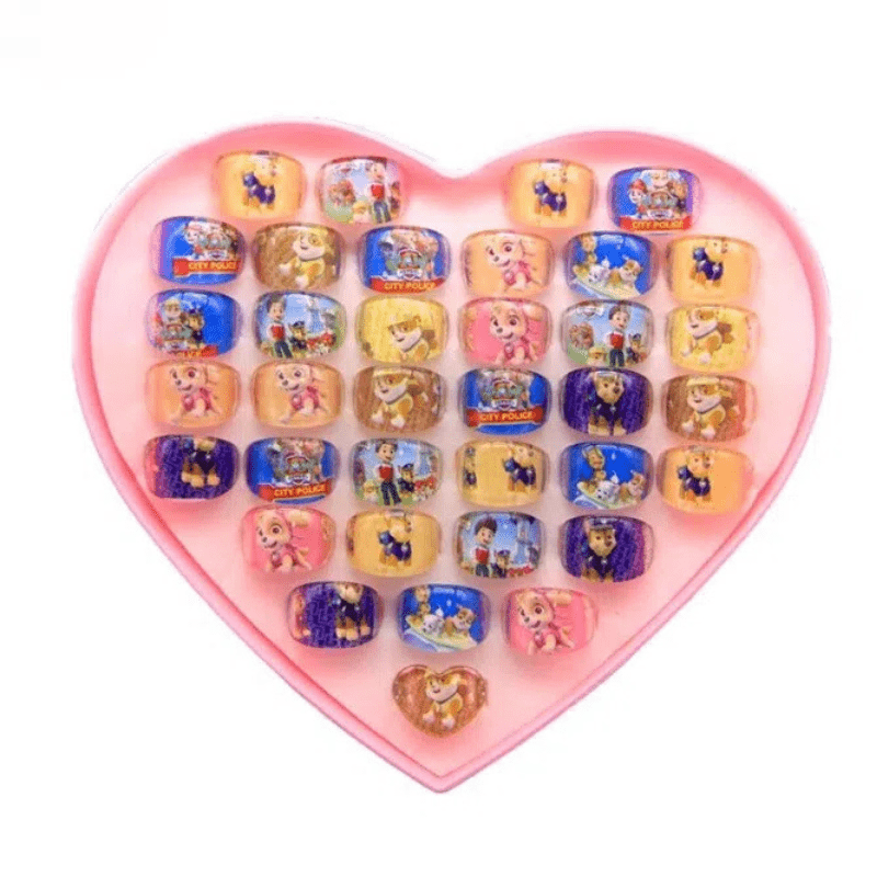 Bague Pat Patrouille : forme cœur