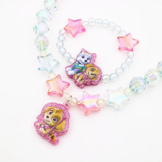 Bracelet et collier Pat Patrouille : Stella et Everest