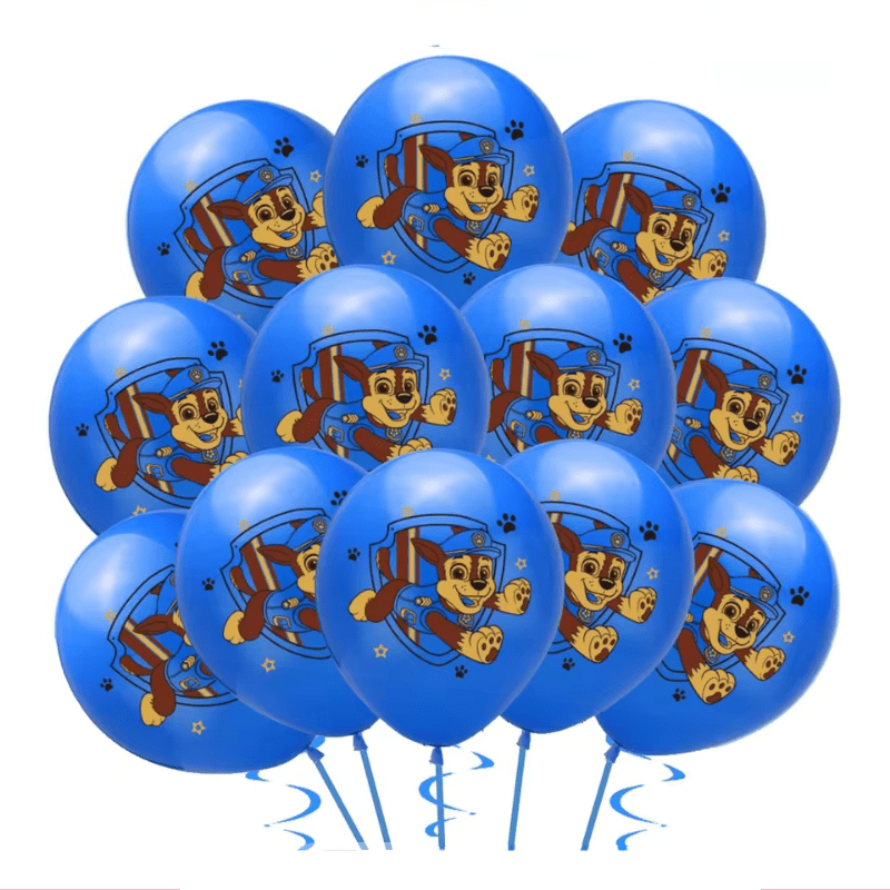 Décoration anniversaire Pat Patrouille : ballons Chase