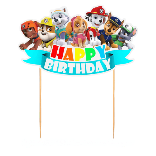 Décoration Gâteau Pat Patrouille : Joyeux Anniversaire