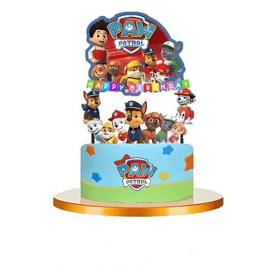 Décoration gâteau Pat Patrouille : joyeux anniversaire Paw Patrol