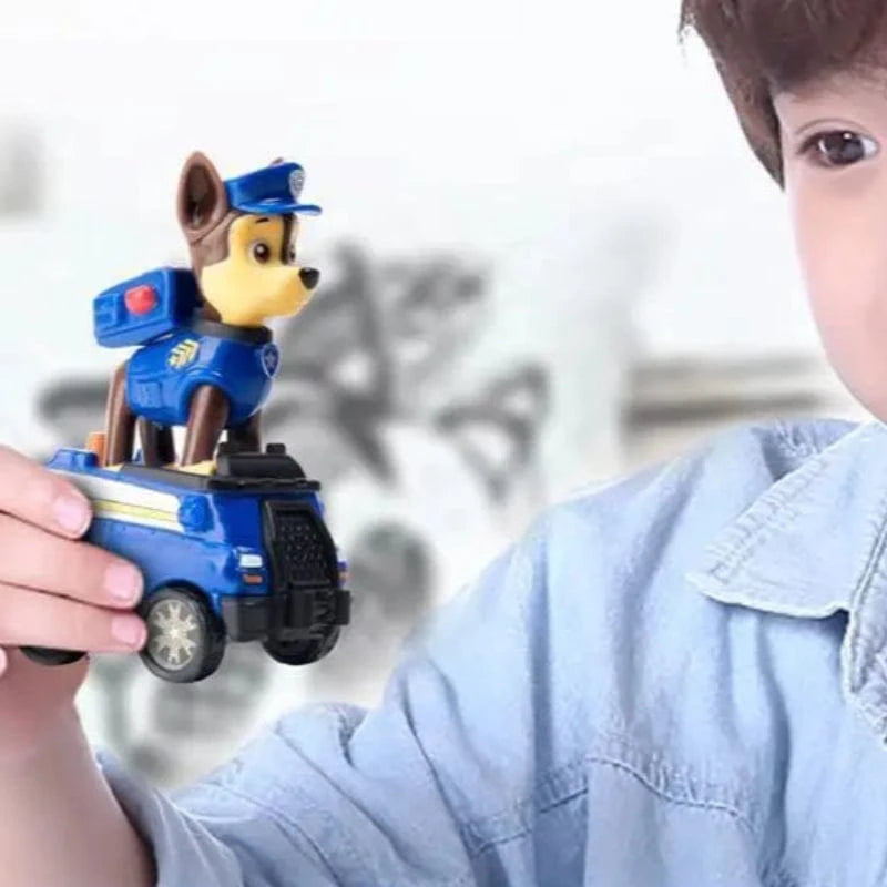 Figurine Pat Patrouille : Chase et sa voiture de police