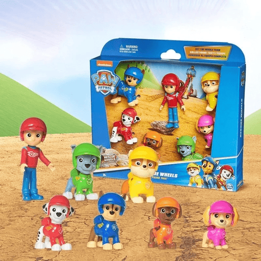 Figurine Pat Patrouille : Pack Stella, Chase, Marcus, Ruben, Zuma, Rocky Et Ryder