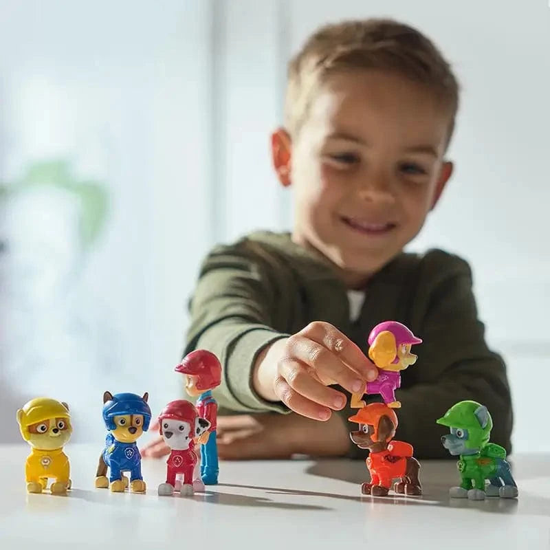 Figurine Pat Patrouille : Pack Stella, Chase, Marcus, Ruben, Zuma, Rocky Et Ryder