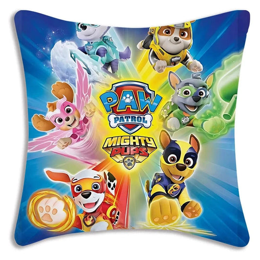Housse de coussin Pat'Patrouille : les chiots en combinaison