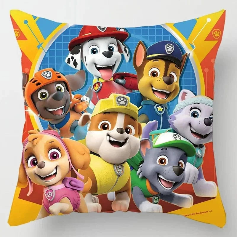 Housse de coussin Pat Patrouille : les chiots heureux