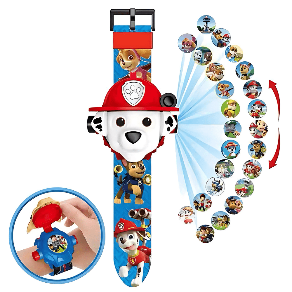 Jouet Pat Patrouille : montre de projection Marcus