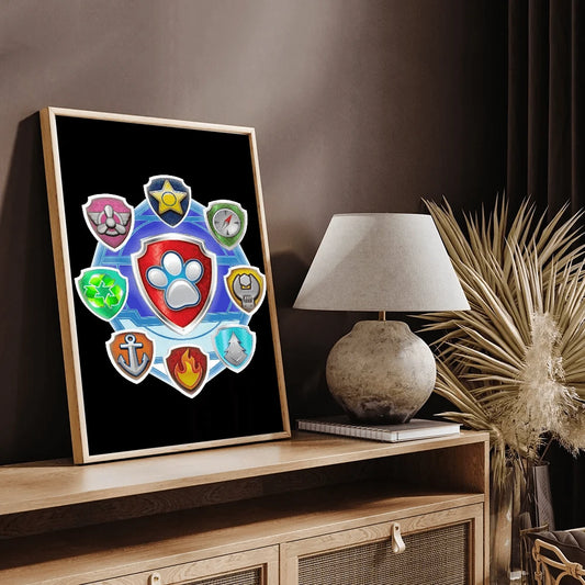 Poster Pat'Patrouille : les blasons des chiots
