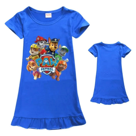 Pyjama Pat Patrouille : robe Marcus et Chase