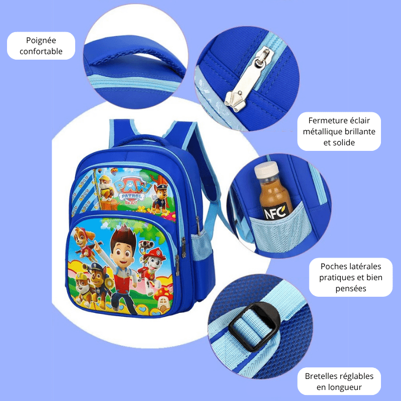 Sac à dos Pat'Patrouille : Equipe de choc