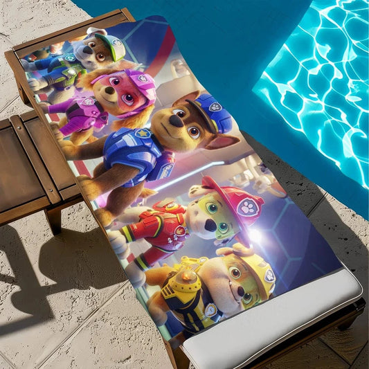 Serviette de plage Pat'Patrouille : Appeler les chiots !