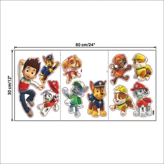Sticker Pat Patrouille : Ryder et les chiots