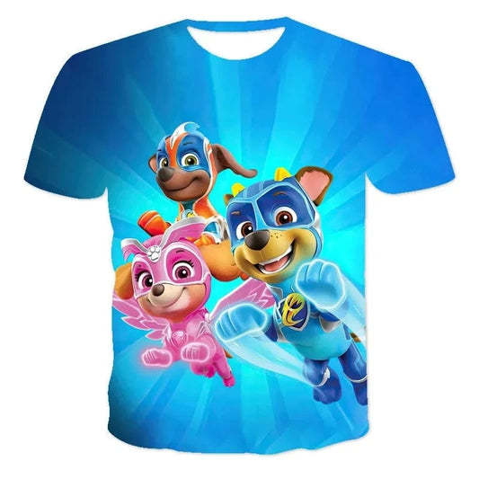 T-Shirt Pat Patrouille : Stella Zuma et Chase en combinaison
