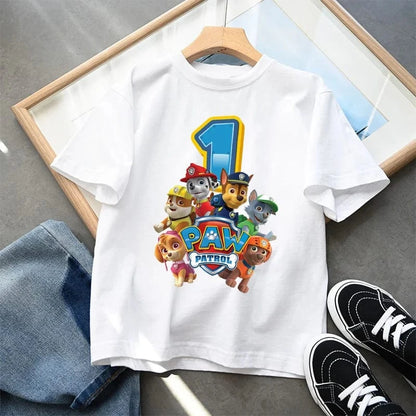 T-Shirt Pat'Patrouille : tous en mission (chiffre au choix)