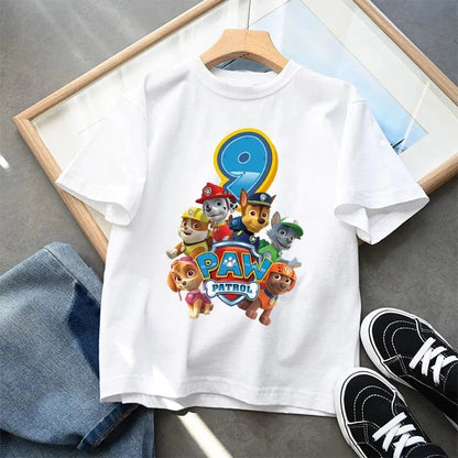 T-Shirt Pat'Patrouille : tous en mission (chiffre au choix)