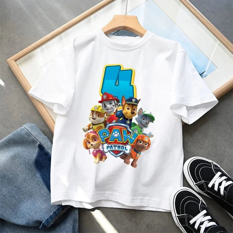 T-Shirt Pat'Patrouille : tous en mission (chiffre au choix)