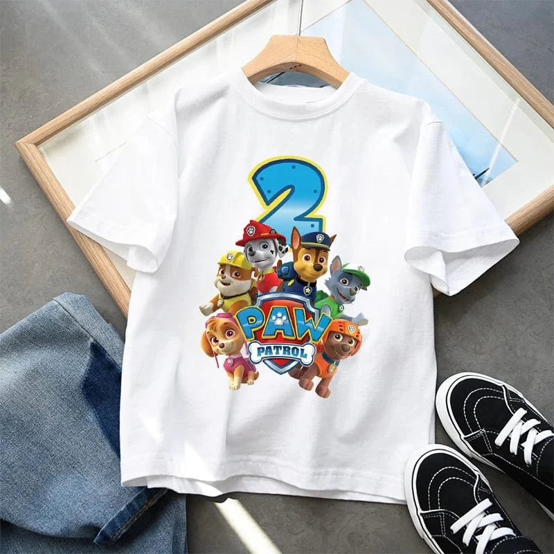 T-Shirt Pat'Patrouille : tous en mission (chiffre au choix)